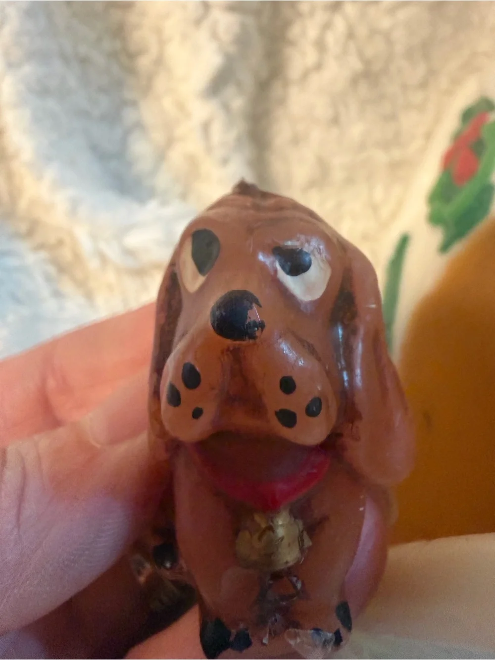 Vintage 1980 Jasco Snowy Holiday Dog House Holiday Candle